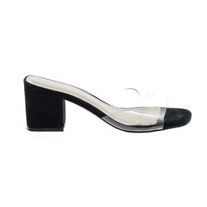 RAYE Clear PVC Mule slide block heel sandal size 8